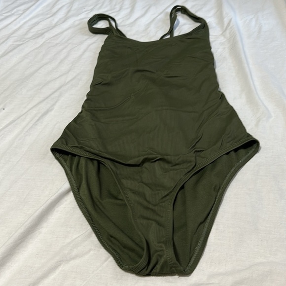 Womens Hurley 4-way Stretch One Piece Swimsuit Green XL - Picture 3 of 8